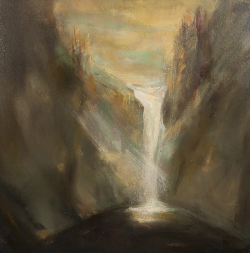 "Cascade, Nocturn" - 100cm x 100cm